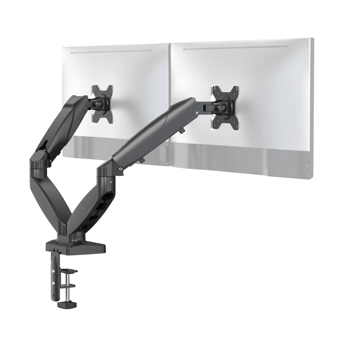 EXVEGA 15-32″ LCD / LED Dual Monitor Arm with Gas Spring VESA Stand EX787 - EXVEGA