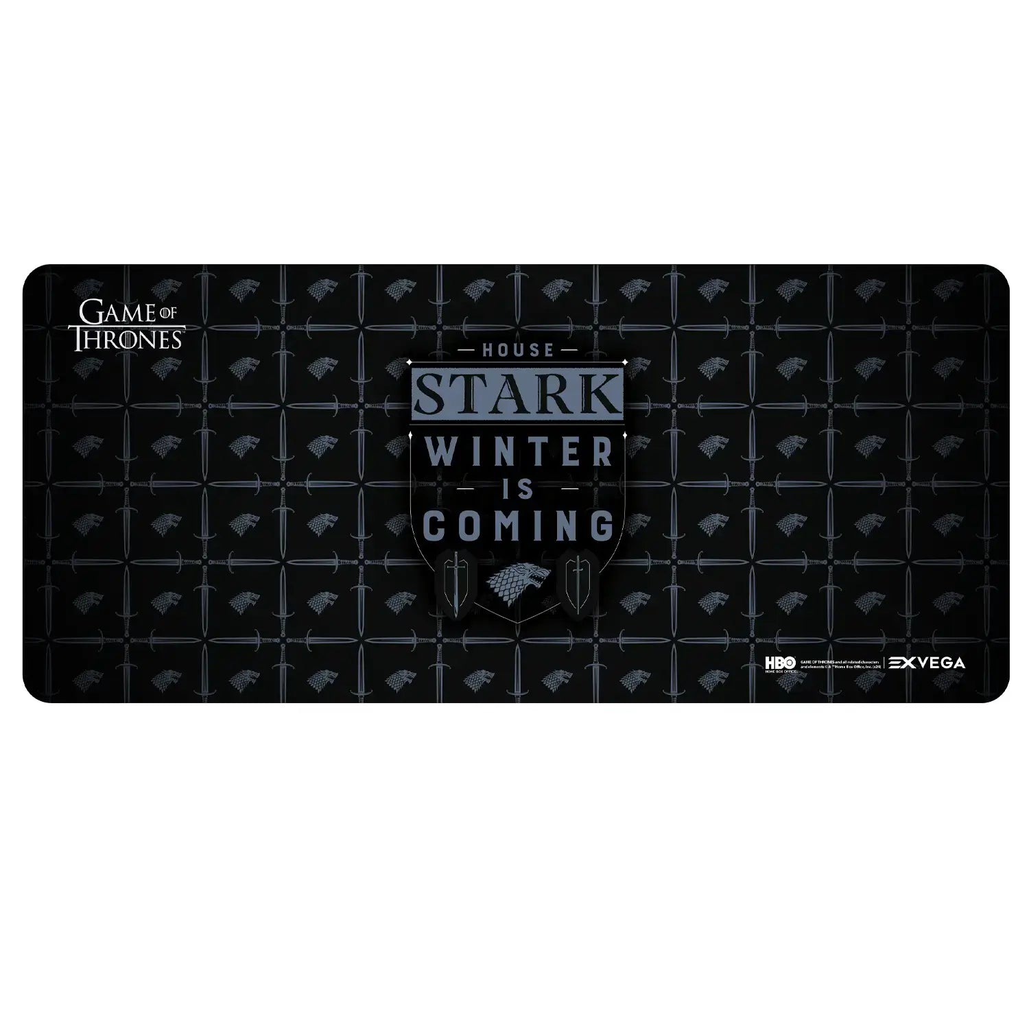 EXVEGA Game of Thrones House Stark Winter is Coming XXL Mouse Pad 90×40 - EXVEGA
