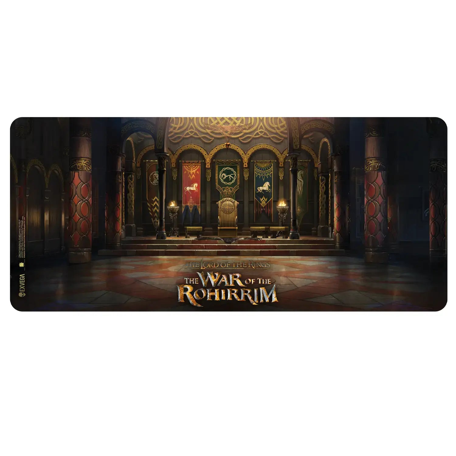 EXVEGA The Lord of the Rings War of the Rohirrim Clans Licensed XXL Mouse Pad 90×40 - EXVEGA