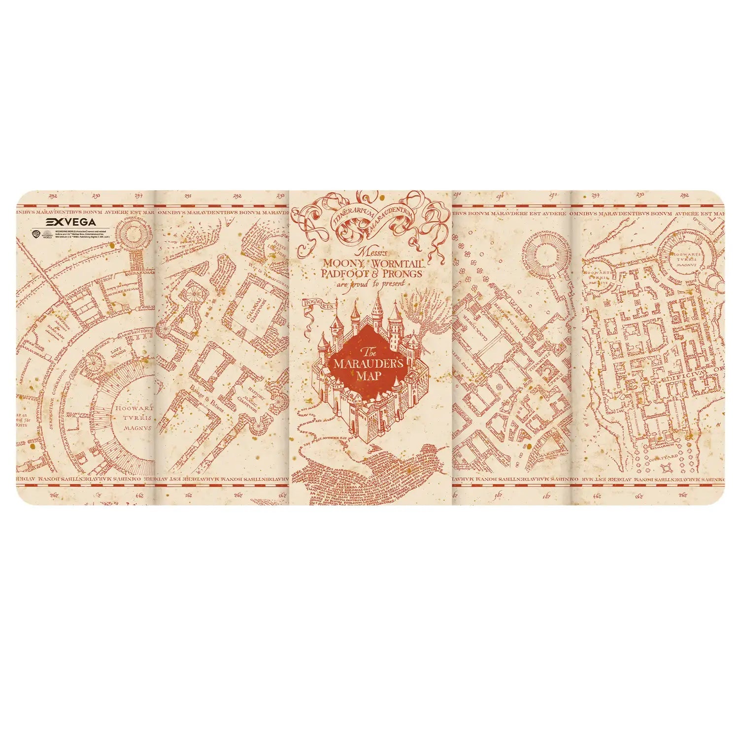 EXVEGA Harry Potter Marauders Map XXL Mouse Pad 90×40 - EXVEGA