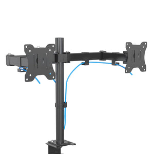 EXVEGA 13-27″ LCD / LED Dual Monitor Arm Adjustable VESA Stand EX788 - EXVEGA
