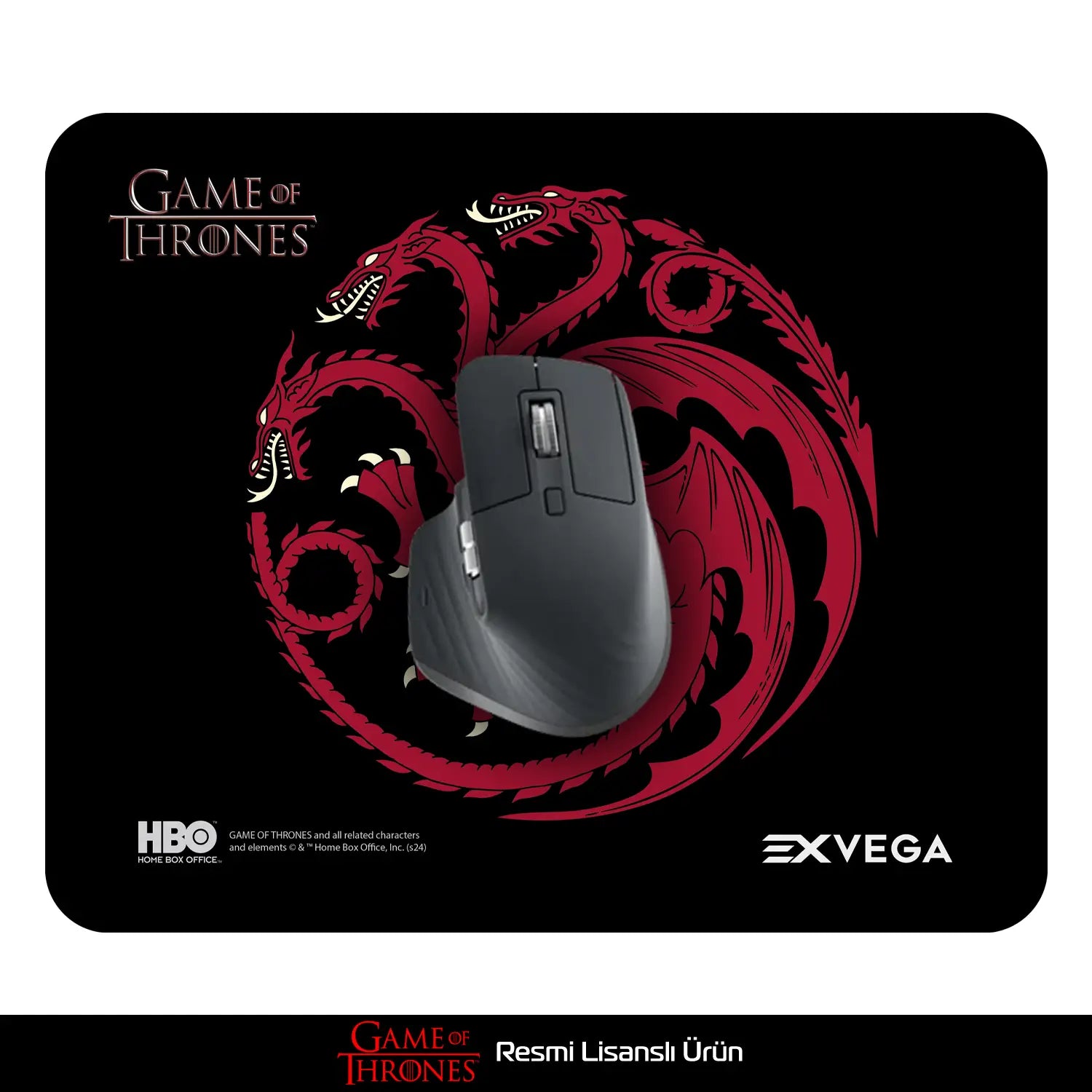 EXVEGA Game of Thrones Fire and Blood Targaryen Mouse Pad M 33×27 - EXVEGA