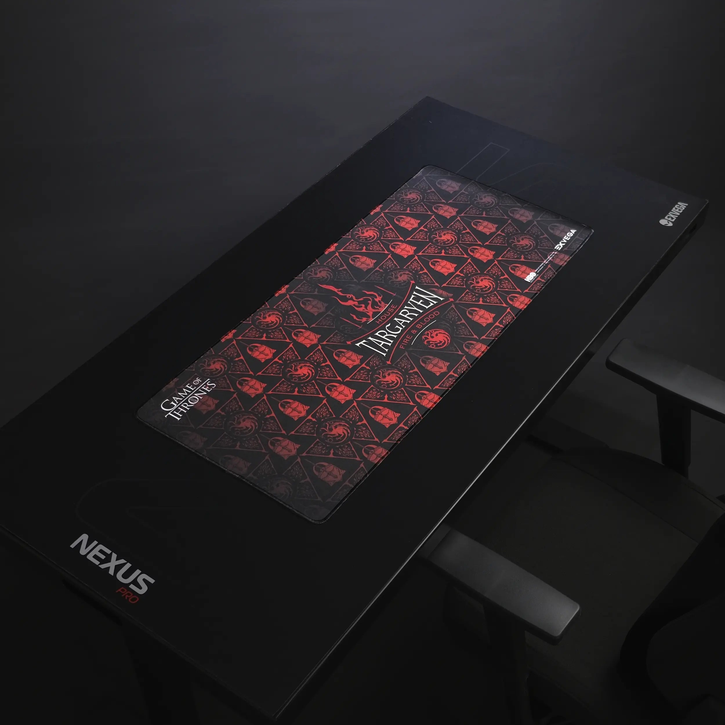 EXVEGA Game of Thrones House Targaryen Fire and Blood XXL Mouse Pad 90×40 - EXVEGA
