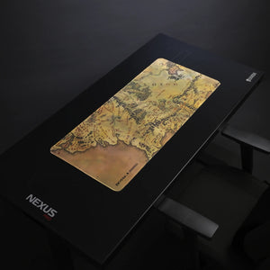 EXVEGA The Lord of the Rings Middle-earth Map Licensed XXL Mouse Pad 90×40 - EXVEGA