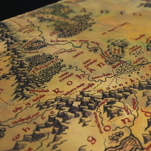 EXVEGA The Lord of the Rings Middle-earth Map Licensed XXL Mouse Pad 90×40 - EXVEGA