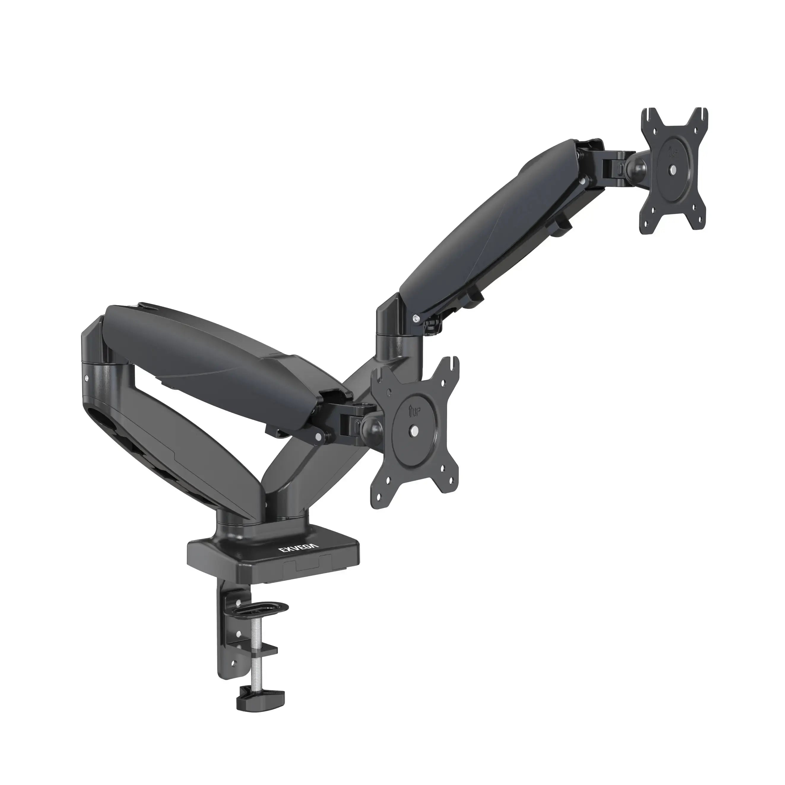 EXVEGA 15-32″ LCD / LED Dual Monitor Arm with Gas Spring VESA Stand EX787 - EXVEGA
