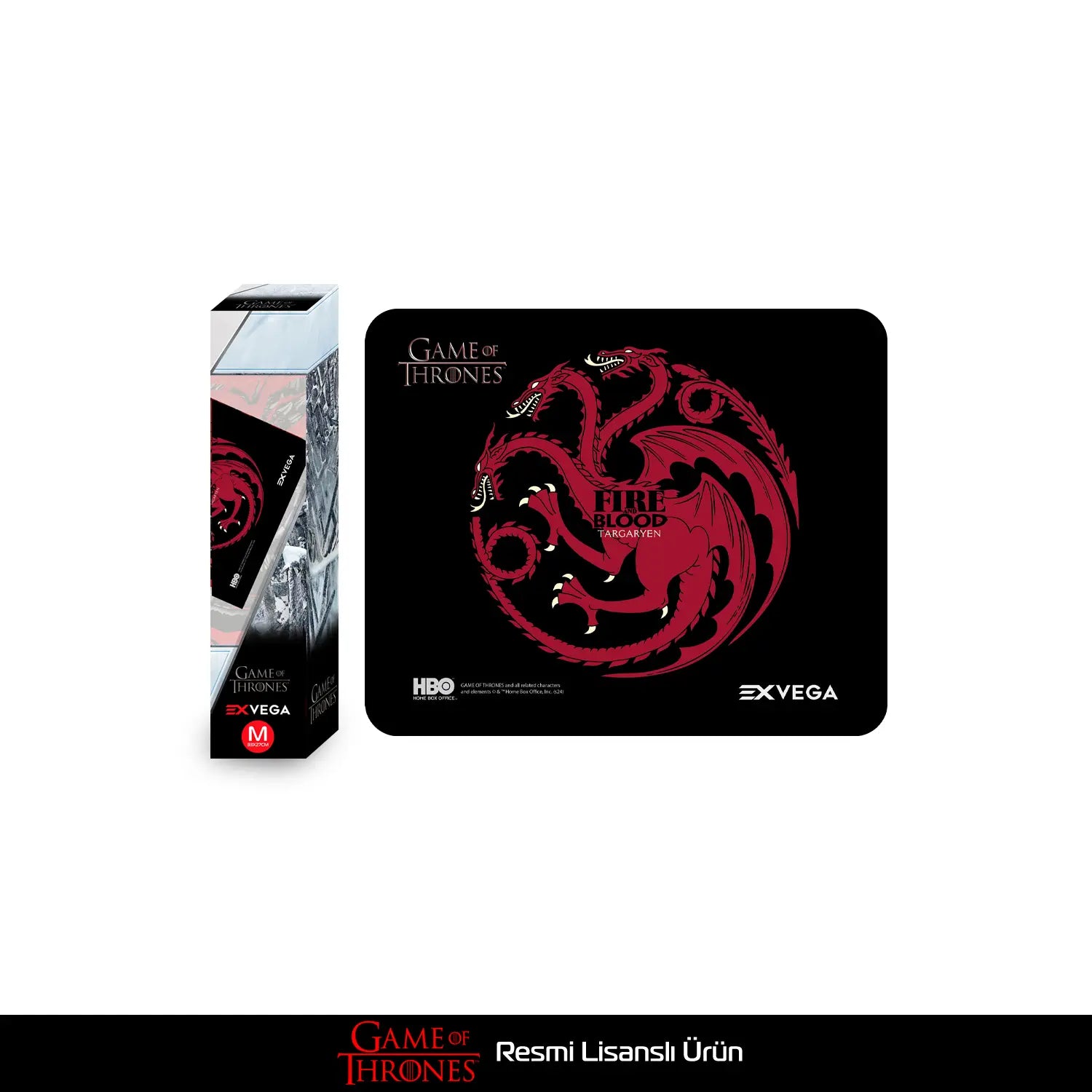 EXVEGA Game of Thrones Fire and Blood Targaryen Mouse Pad M 33×27 - EXVEGA