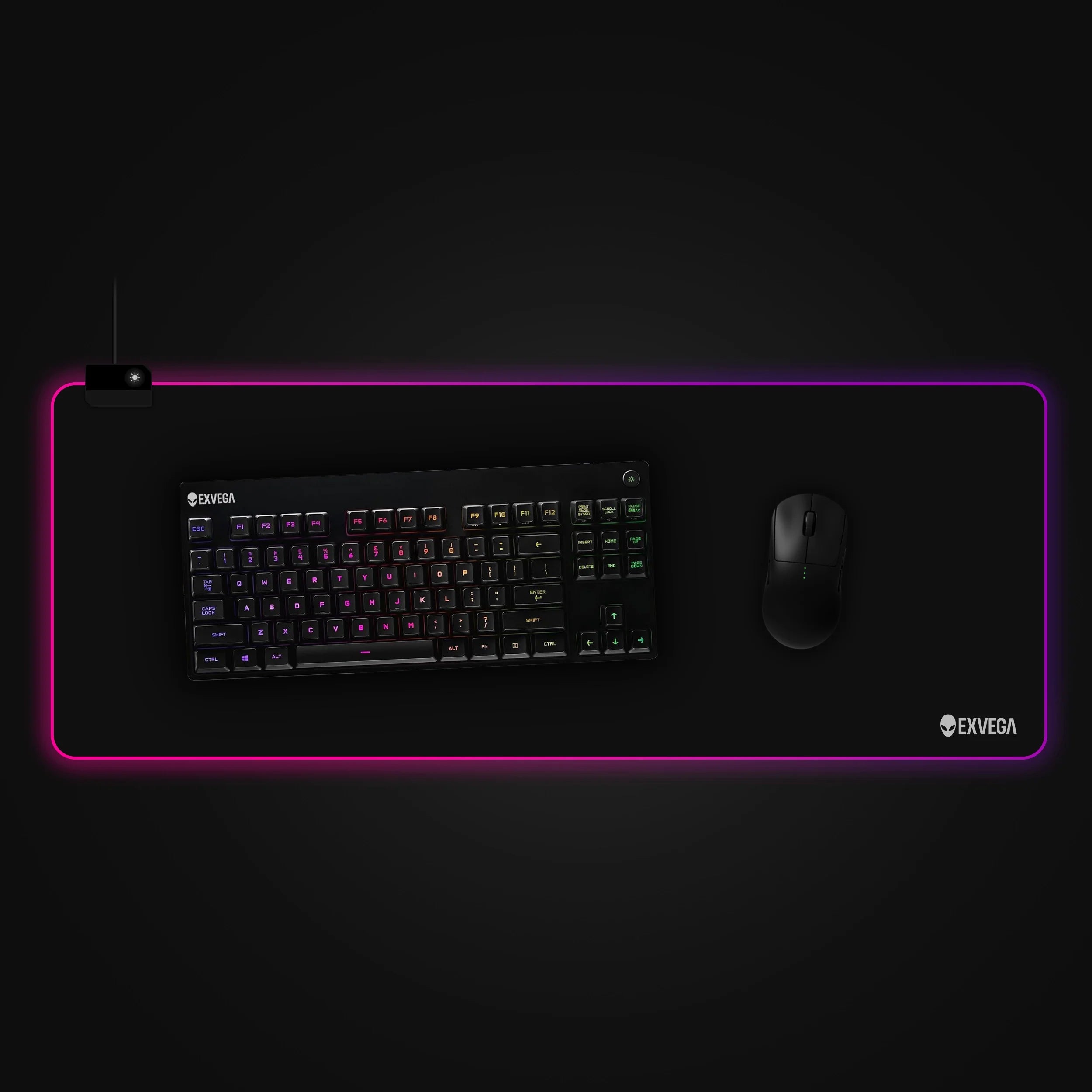 EXVEGA RGB Mouse Pad 80×30 - EXVEGA