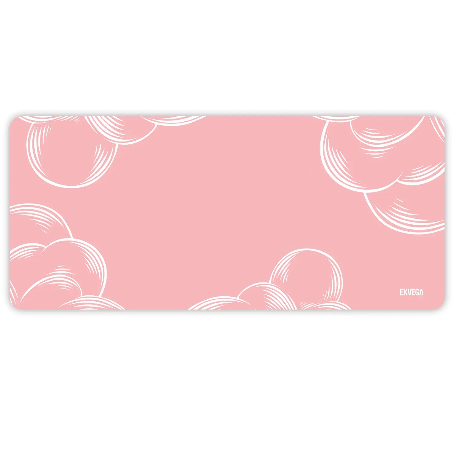 EXVEGA XXL Mouse Pad 90×40 Cloud Pink - EXVEGA
