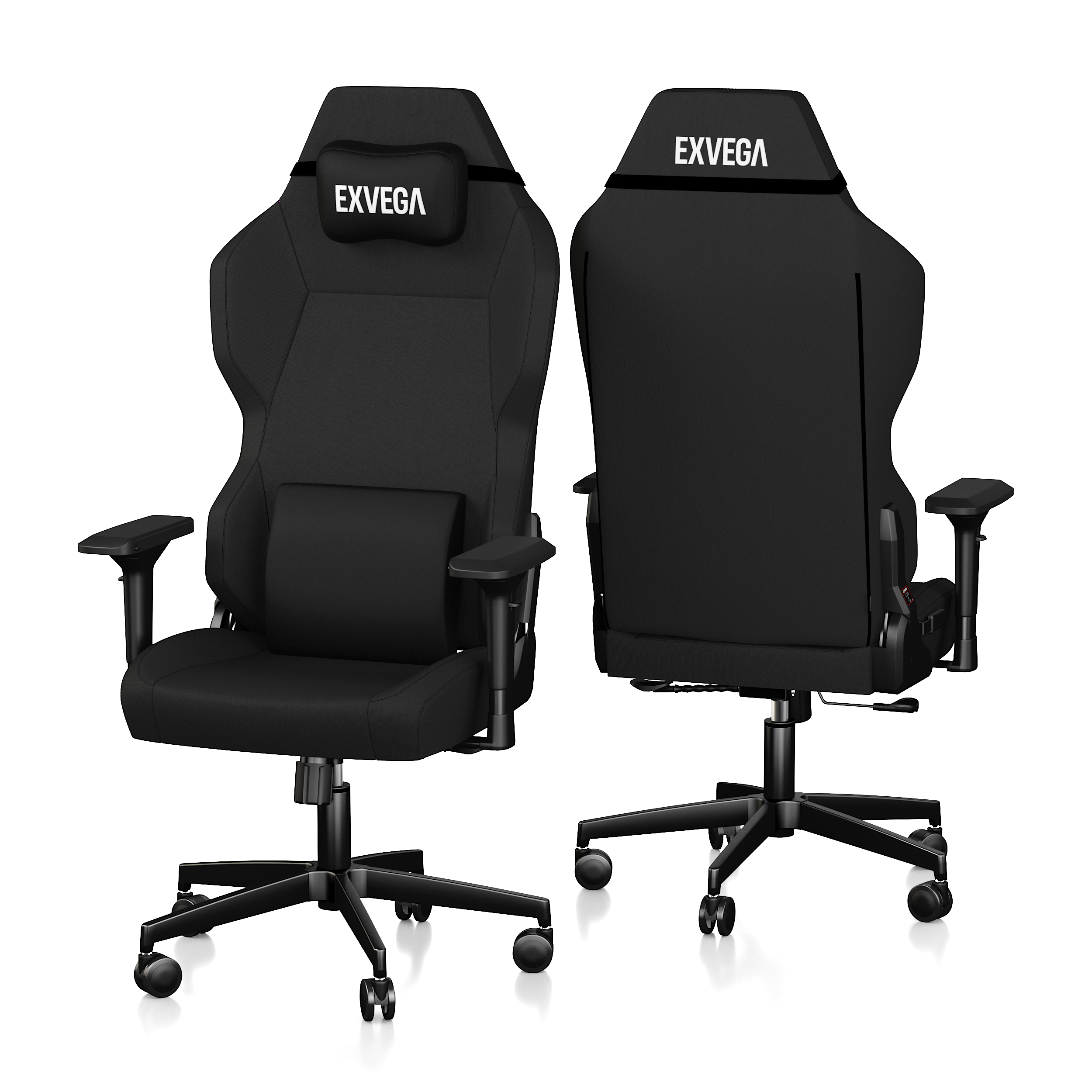 EXVEGA Andromeda Fabric Gaming Chair – Black
